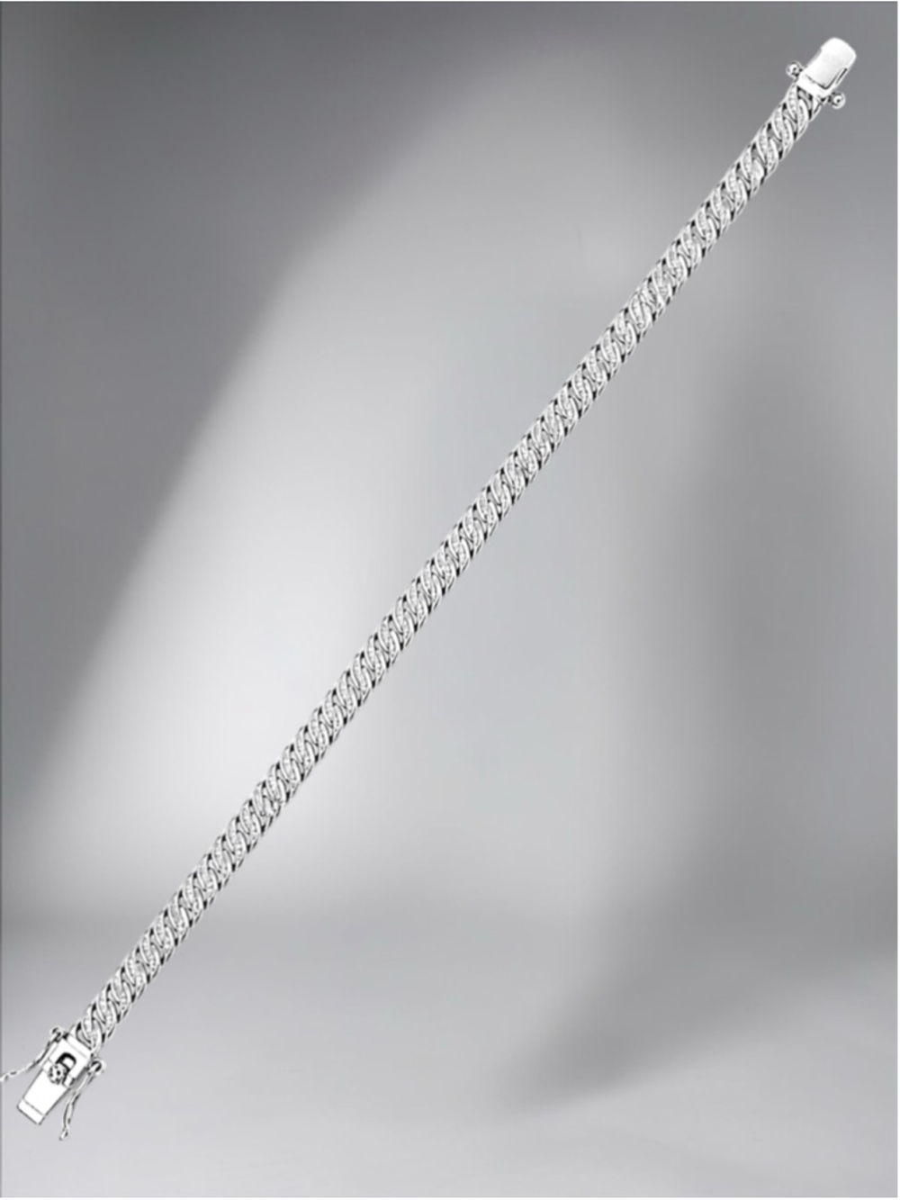 Diamond Triple Row “S” Link Bracelet - Picture 5 of 8